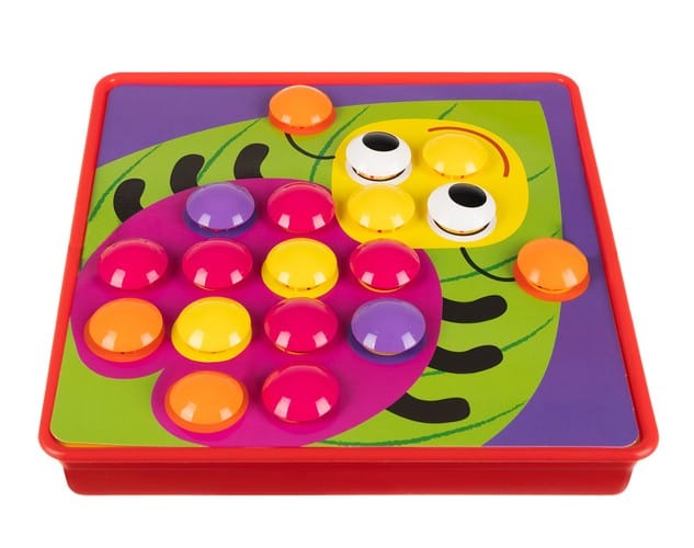 UKŁADANKA DLA DZIECI MOZAIKA GUZIKOWA EDUKACYJNA