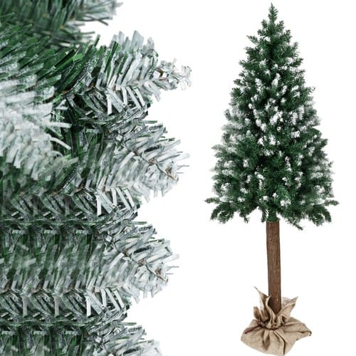 SZTUCZNA CHOINKA SOSNA OPRÓSZONA ŚNIEGIEM 180 cm 2w1 + STOJAK
