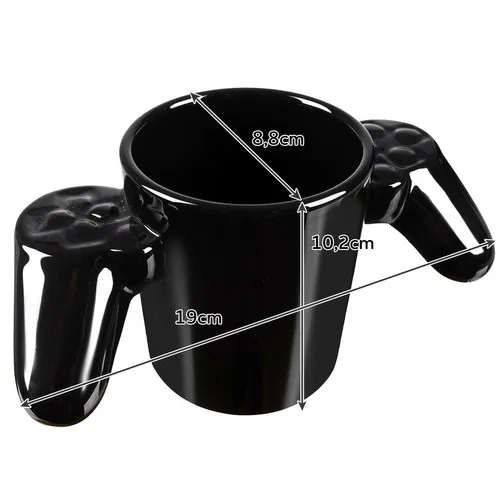 KUBEK GRACZA NA PREZENT DLA CHŁOPCA GAMERA  NAPIS GAME OVER 380ml - obrazek 2