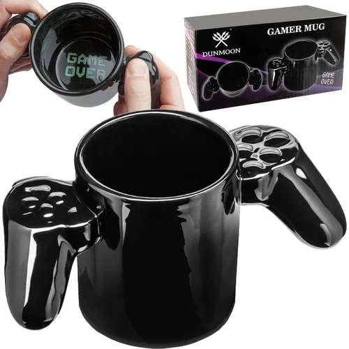 KUBEK GRACZA NA PREZENT DLA CHŁOPCA GAMERA  NAPIS GAME OVER 380ml