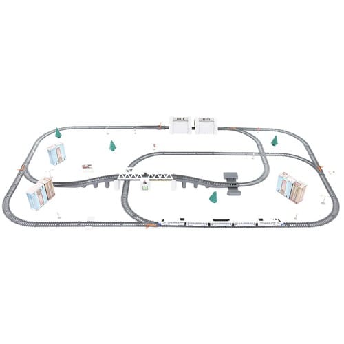 DŁUGA KOLEJKA ELEKTRYCZNA 9 m + WAGONY TORY MOST