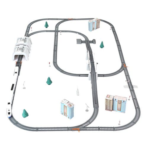 DŁUGA KOLEJKA ELEKTRYCZNA 9 m + WAGONY TORY MOST