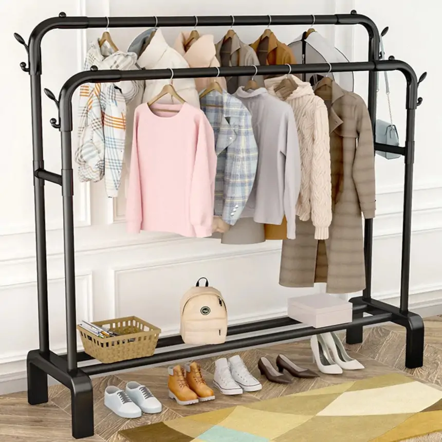 STABILNY MOCNY WIESZAK NA UBRANIA STOJAK DUŻY - obrazek 3