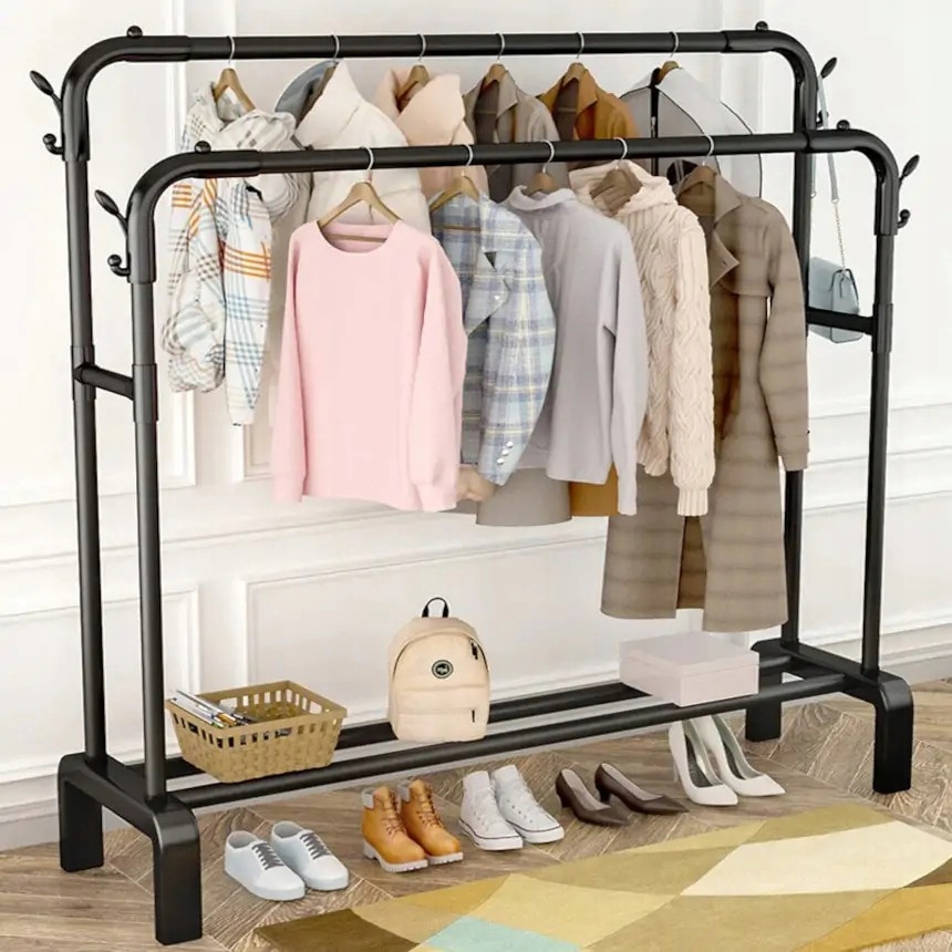 STABILNY MOCNY WIESZAK NA UBRANIA STOJAK DUŻY - obrazek 7