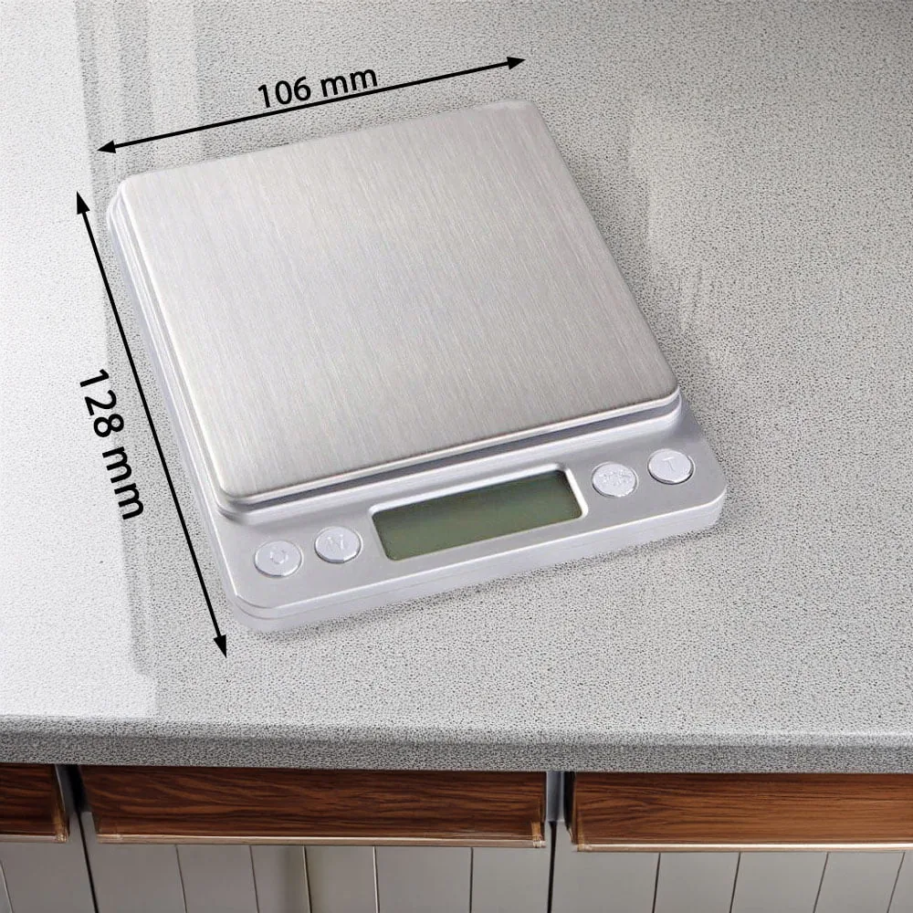 PRECYZYJNA WAGA JUBILERSKA KUCHENNA 500g 0,01g z WYŚWIETLACZEM LCD