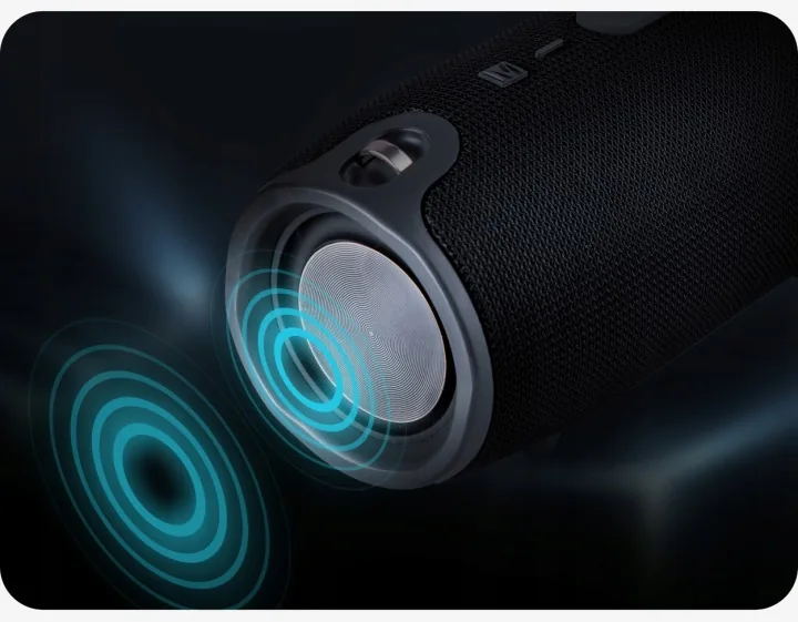 MOCNY GŁOŚNIK BEZPRZEWODOWY BLUETOOTH RADIO PRZENOŚNY CZARNY