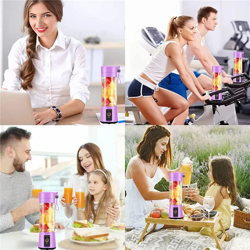 BLENDER BEZPRZEWODOWY JUICER PRZENOŚNY MIKSER KIELICHOWY DO SMOOTHIE KOKTAJLI USB