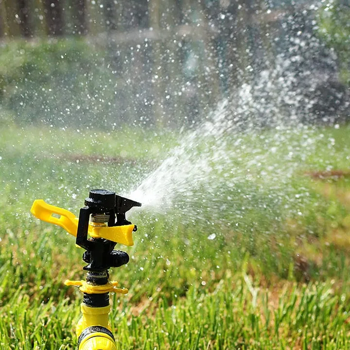 MOCNY ZRASZACZ OGRODOWY PULSACYJNY WBIJANY SPRINKLER OBROTOWY DO TRAWNIKA NAWADNIANIA OGRODU