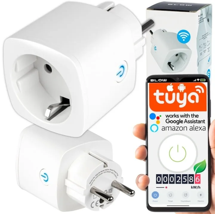 INTELIGENTNE GNIAZDKO WiFi SMART TUYA WATOMIERZ POMIAR ENERGII ZDALNE STEROWANIE