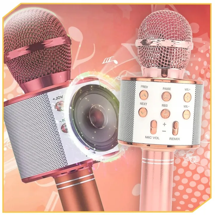 MIKROFON KARAOKE 2W1 BEZPRZEWODOWY GŁOŚNIK BLUETOOTH DO ŚPIEWANIA DLA DZIECI