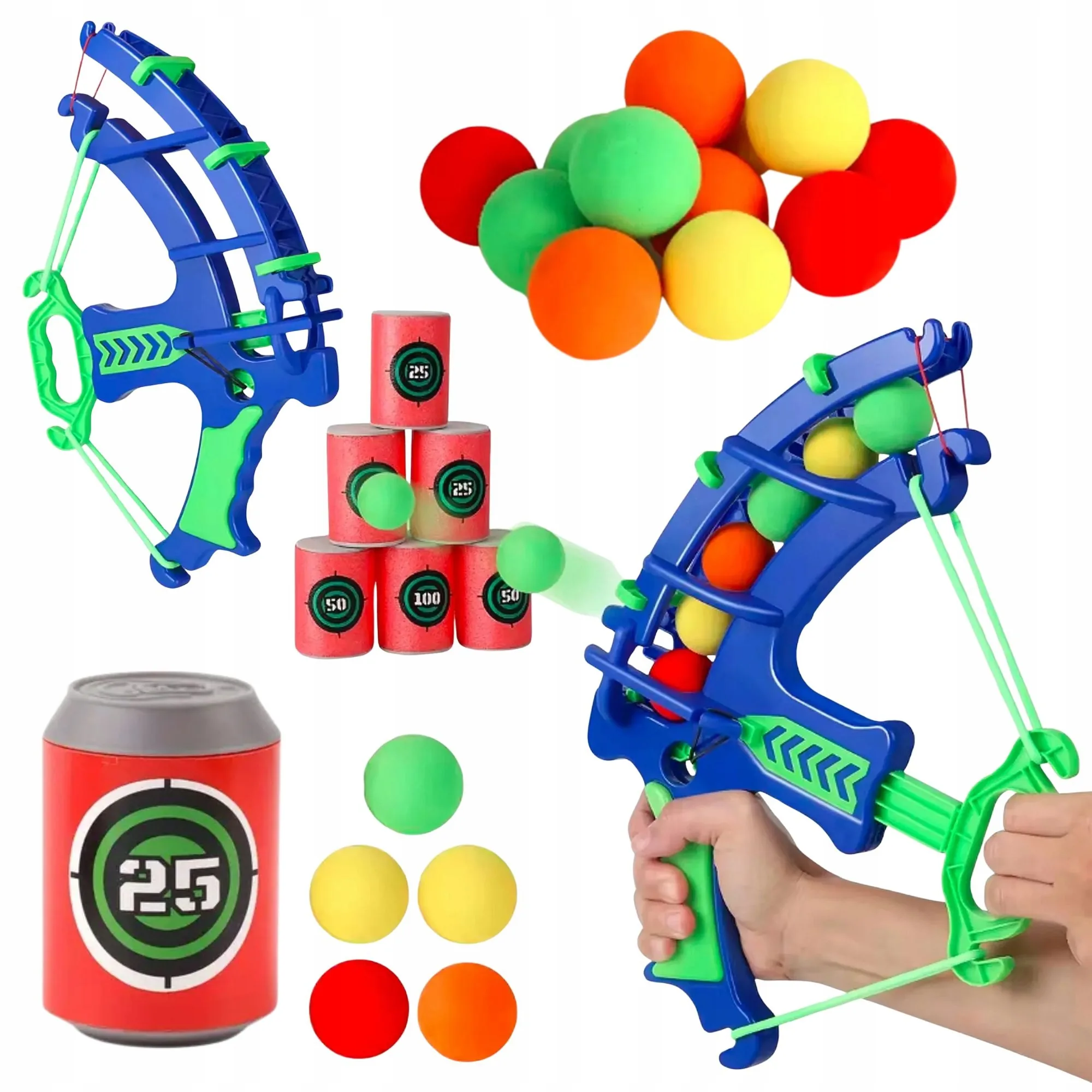 ŁUK PROCA DLA DZIECI ZESTAW DO STRZELANIA DO CELU TARCZA ZABAWKA ZRĘCZNOŚCIOWA DLA DZIECI
