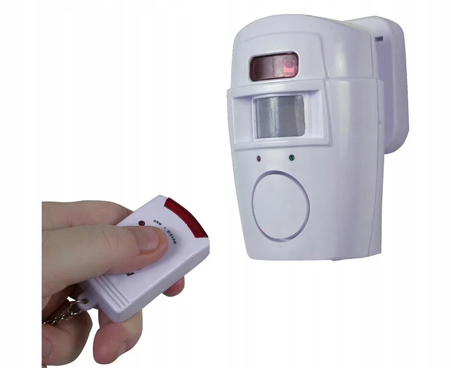 BEZPRZEWODOWY ALARM Z CZUJNIKIEM RUCHU CZUJKA SYGNALIZATOR WEJŚCIA