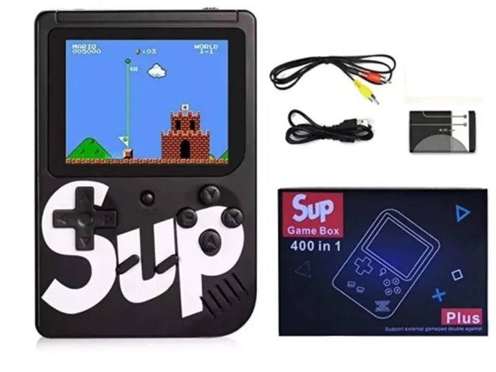 PRZENOŚNA KONSOLA RETRO GAMEBOX 400 GIER KIESZONKOWA MINI KONSOLA DO GIER DLA DZIECI I DOROSŁYCH