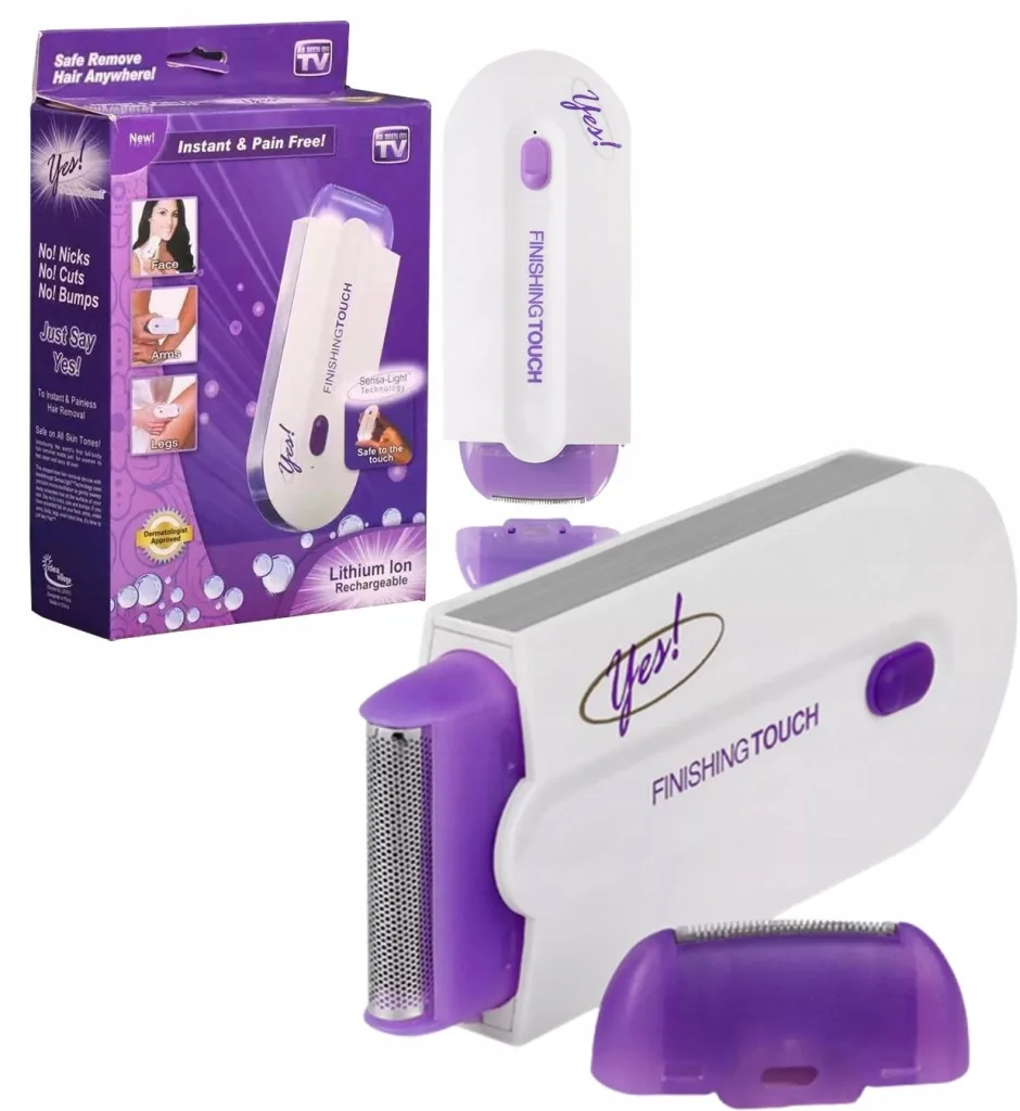 DEPILATOR BEZPRZEWODOWY DO NÓG RĄK I TWARZY 2 KOŃCÓWKI USB LED