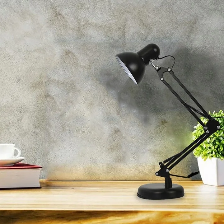 LAMPKA BIURKOWA KREŚLARSKA LED Z UCHWYTEM REGULOWANA LAMPA DO NAUKI PRACY ŻARÓWKA