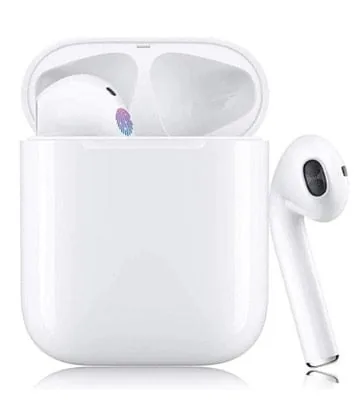 WHITE PODS SŁUCHAWKI BEZPRZEWODOWE BLUETOOTH DOUSZNE ETUI ŁADUJĄCE