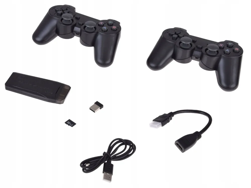 RETRO KONSOLA DO TV 20 000 GIER 2 PADY BEZPRZEWODOWE KARTA 64GB ZESTAW GAMINGOWY