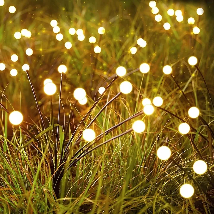 LAMPY SOLARNE KULKI LED 75 CM BIAŁE CIEPŁE IP65 DO OGRODU 2 SZTUKI