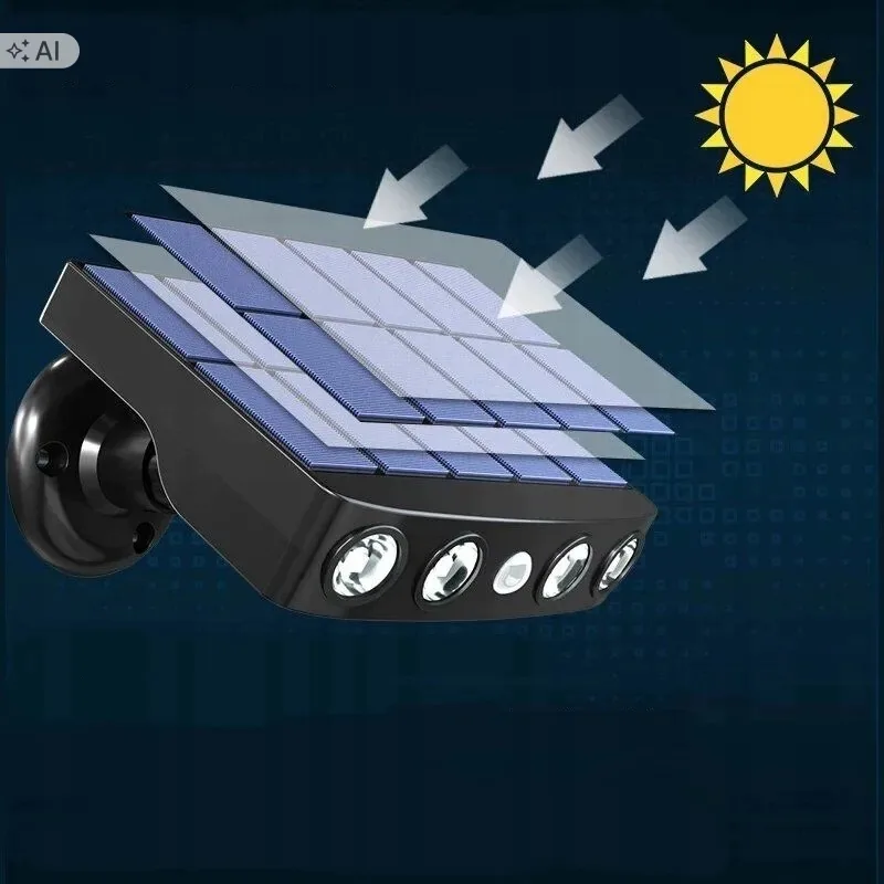LAMPA OGRODOWA SOLARNA LED CZUJNIK RUCHU 6 M IP65 3 TRYBY