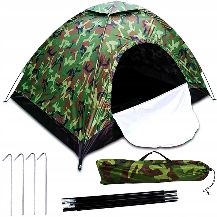 NAMIOT BIWAKOWY 4-5 OSOBOWY MORO 200 × 200 × 125 CM Z MOSKITIERĄ